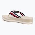 Japonki damskie Tommy Hilfiger Corp Mid Wedge Beach Sandal muslin 3