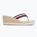 Japonki damskie Tommy Hilfiger Corporate Wedge Beach Sandal muslin 2