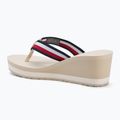 Japonki damskie Tommy Hilfiger Corporate Wedge Beach Sandal muslin 3