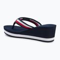 Japonki damskie Tommy Hilfiger Corporate Wedge Beach Sandal space blue 3