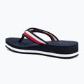 Japonki damskie Tommy Hilfiger Corp Mid Wedge Beach Sandal space blue 3