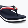 Japonki damskie Tommy Hilfiger Corp Mid Wedge Beach Sandal space blue 7