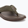 Japonki męskie Tommy Hilfiger Molded Web Beach Sandal army green 7