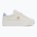 Buty damskie Tommy Hilfiger Platform Court ecru/breezy blue 2