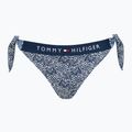 Dół od stroju kąpielowego Tommy Hilfiger Cheeky Side Tie Bikini Print illustrated wave dark night navy