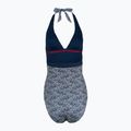 Strój kąpielowy jednoczęściowy damski Tommy Hilfiger Halter One Piece Rp Print illustrated wave dark night navy 2