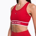 Biustonosz treningowy Tommy Hilfiger Mid Int Tape Racer Back red 4