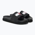 Klapki damskie Tommy Jeans Elevated Flatform Slide black 4