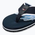 Japonki męskie Tommy Hilfiger Palm Print Beach Sandal desert sky 7