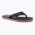 Japonki damskie Tommy Hilfiger Global Stripes Flat Beach Sandal red white blue