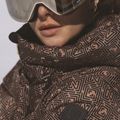Kurtka narciarska damska Nikkie Newport Logo camel 9