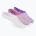 Skarpety damskie SKECHERS Non Terry No Show Liner 3 pary white/purple