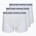 Bokserki męskie KARL LAGERFELD Logo Trunk 3 pary white