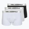 Bokserki męskie KARL LAGERFELD Elastic Trunk 3 pary black/white/grey