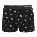 Bokserki męskie KARL LAGERFELD Ikon Aop Trunk 3 pary karl dot/ash black 3