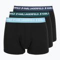 Bokserki męskie KARL LAGERFELD Logo Trunk Colorband 3 pary dark sea/indigo/blue