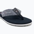 Japonki męskie Tommy Hilfiger Chambray Beach Sandal desert sky 7