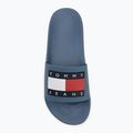 Klapki męskie Tommy Jeans Pool Slide Ess DBX blue coast 5