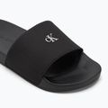 Klapki damskie Calvin Klein YW0YW01713 Slide Monogram Hardware triple black 7