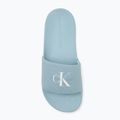 Klapki damskie Calvin Klein YW0YW01835 Slide Monogram Wn triple cloud blue 5