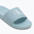Klapki damskie Calvin Klein YW0YW01835 Slide Monogram Wn triple cloud blue 7