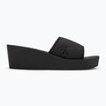 Klapki damskie Calvin Klein YW0YW01725 Beach Wedge Slide Canvas triple black 2