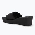 Klapki damskie Calvin Klein YW0YW01725 Beach Wedge Slide Canvas triple black 3