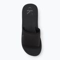 Klapki damskie Calvin Klein YW0YW01725 Beach Wedge Slide Canvas triple black 5