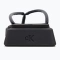 Japonki damskie Calvin Klein YW0YW01716 Sq Low Wedge Sandal Stitch triple black 6