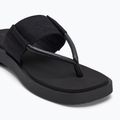 Japonki damskie Calvin Klein YW0YW01717 Sq Low Wedge Sandal Rope triple black 7