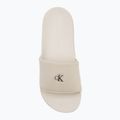 Klapki damskie Calvin Klein YW0YW01713 Slide Monogram Hardware turtle dove 5