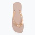 Japonki damskie Calvin Klein YW0YW01720 Thong+ Tpu Metallic whisper pink/bright white 5