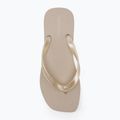 Japonki damskie Calvin Klein YW0YW01720 Thong+ Tpu Metallic eggshell/bright white 5