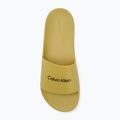 Klapki męskie Calvin Klein HM0HM00455 Pool Slide Rubber avocado oil 5