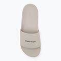 Klapki męskie Calvin Klein HM0HM01754 Pool Slide Ck Square feather grey 5