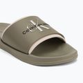 Klapki męskie Calvin Klein YM0YM00361 Slide Rubber Neoprene Monologo mermaid/eggshell 7