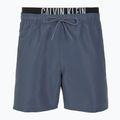 Szorty kąpielowe męskie Calvin Klein KM0KM01093 Intense Power Medium Double WB grisaille