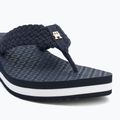 Japonki damskie Tommy Hilfiger Crochet Mid Beach Sandal space blue 7