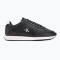 Buty męskie Calvin Klein YM0YM01355 Retro Runner Essential Leather black/bright white 2