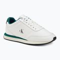 Buty męskie Calvin Klein YM0YM01355 Retro Runner Essential Leather bright white/galapagos