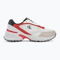 Buty męskie Calvin Klein YM0YM01379 Hike Runner Mesh MIX bright white/grey/flame scarlet 2