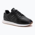 Buty męskie Calvin Klein YM0YM01381 Retro Runner Leather Tape black/bright white/gum