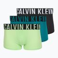 Bokserki męskie Calvin Klein 000NB3775A Trunk 3 pary black/teal breeze/forest freeze