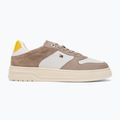 Buty damskie Tommy Hilfiger Sporty Cupsole Tumbled Leather costal taupe/ecru/yellow 2