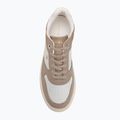 Buty damskie Tommy Hilfiger Sporty Cupsole Tumbled Leather costal taupe/ecru/yellow 5