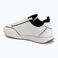 Buty damskie Calvin Klein HW0HW02994 Retro Runner Sock Patch Leather bright white/black 3