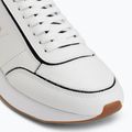 Buty damskie Calvin Klein HW0HW02994 Retro Runner Sock Patch Leather bright white/black 7