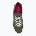 Buty damskie Calvin Klein HW0HW02970 Vulc Flatf Laceup Ripst deep lichen green/pink yarrow 5