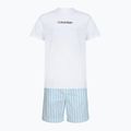 Piżama męska Calvin Klein LV00NM2903 classic white top/aurora stripe