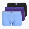 Bokserki męskie Calvin Klein LV00NB4472 Trunk 3 pary black w/blue river fog/blue river